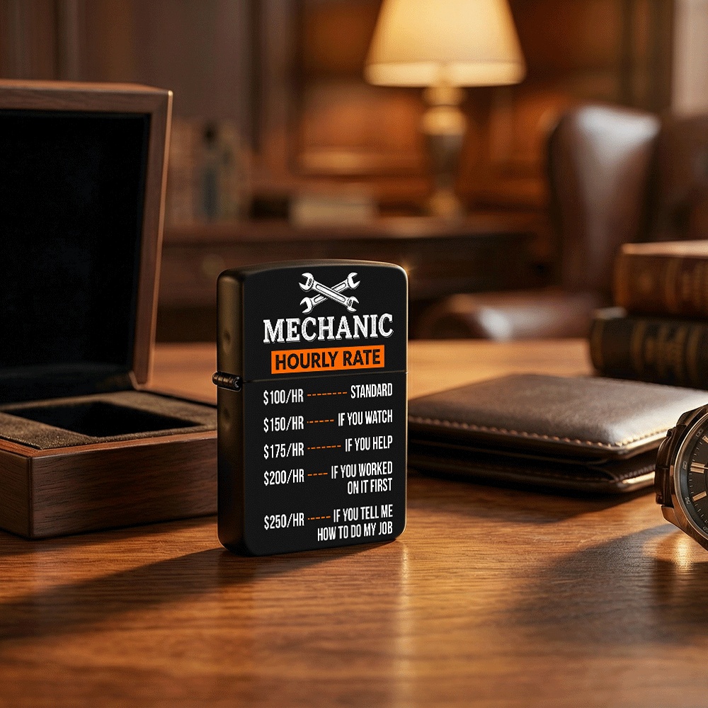 Vintage Collectible Lighters - Accendino a scatto con motivo artistico