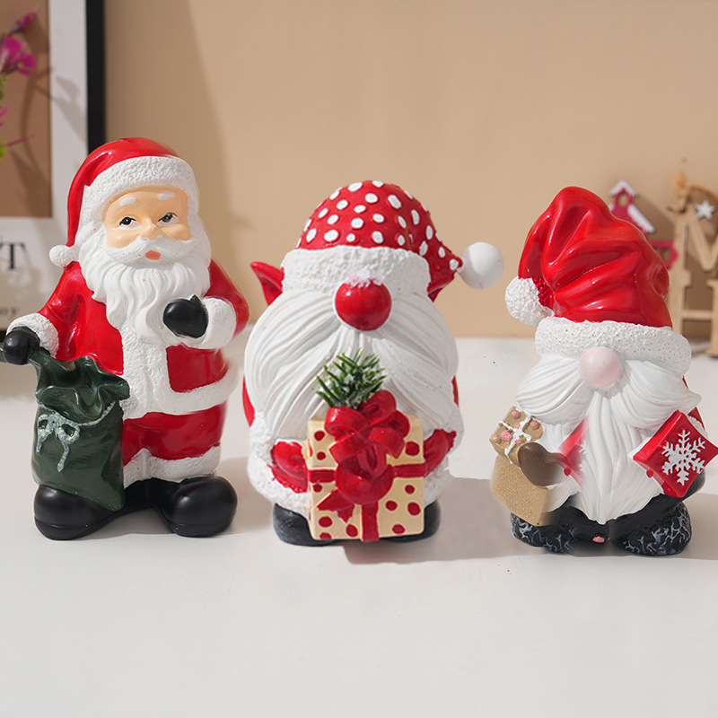 Vintage Collectible Santa - Ornamento natalizio in resina di Babbo