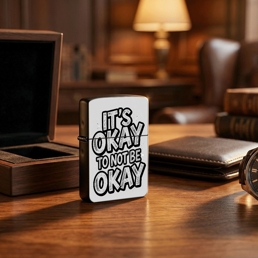 Vintage Collectible Lighters - Accendino Flip Top con Scritta 