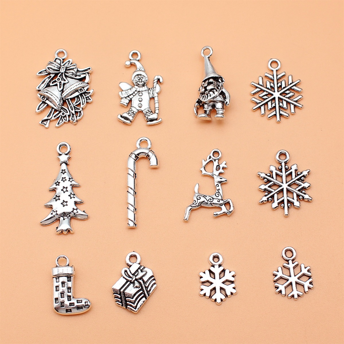 Vintage Collectible Santa - 12 pezzi di fiocchi di neve
