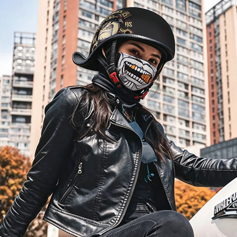 Caschi Moto Retrò da Uomo, Mez - Lens Cap Vintage recensione e prezzo