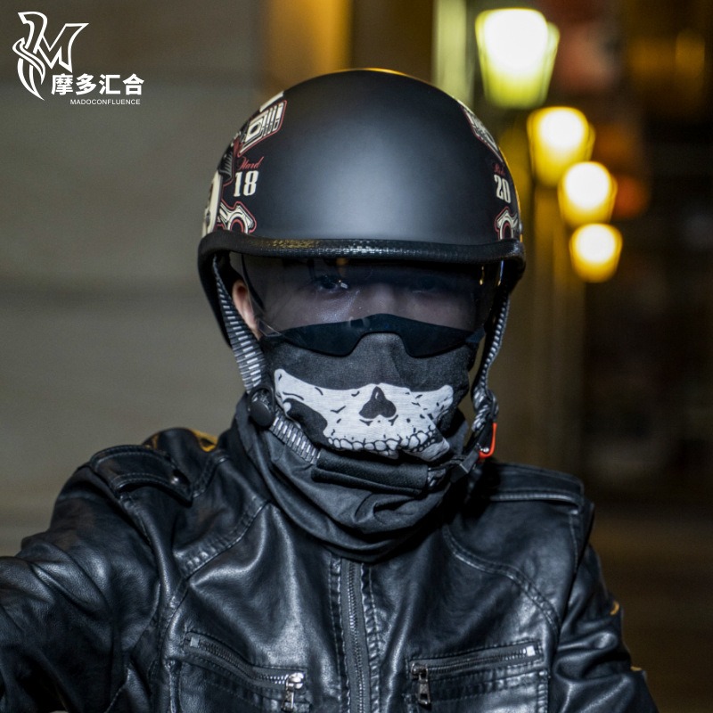 Caschi da moto retrò per uomo  - Lens Cap Vintage recensione e prezzo