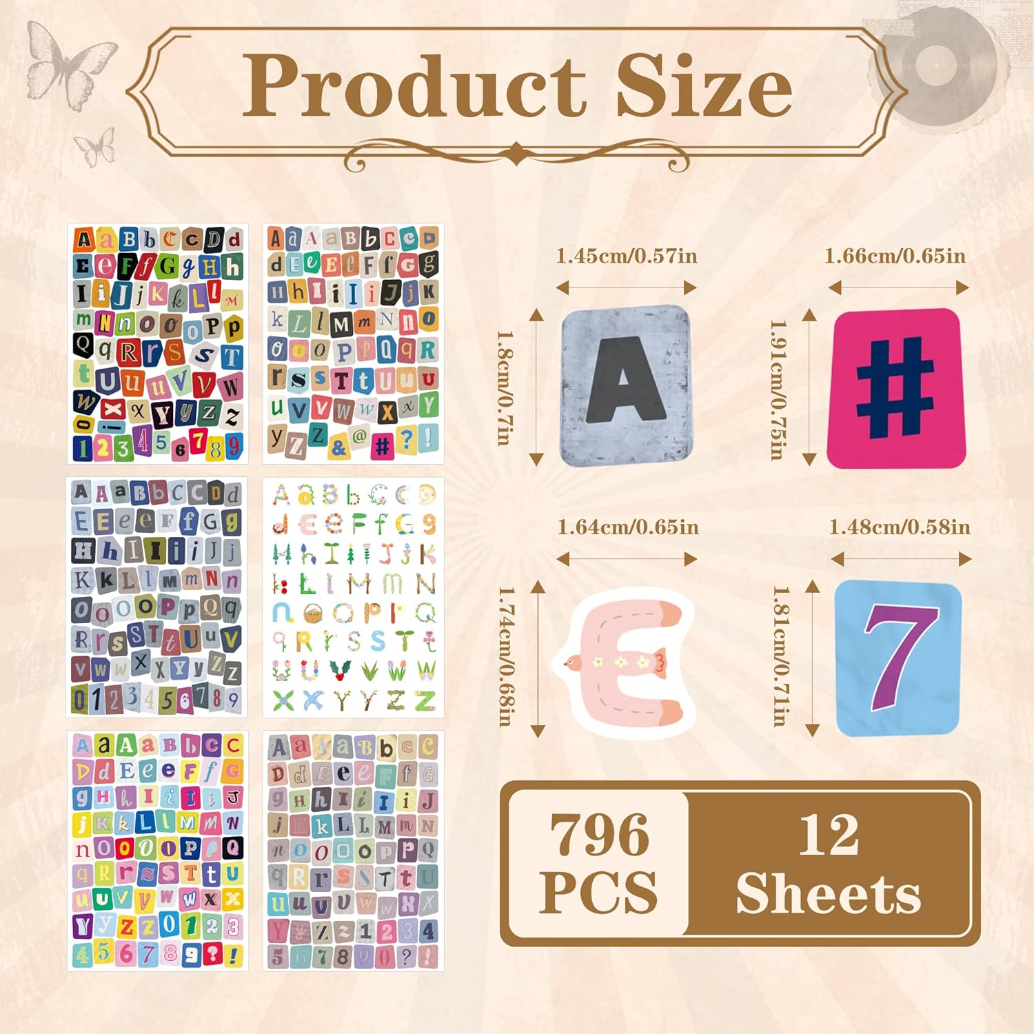 12/24 Fogli di Adesivi Vintage - Vintage Collection recensione e prezzo